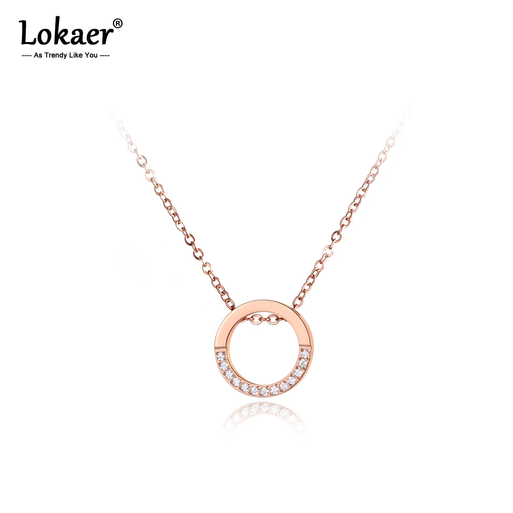 Женская цепочка-чокер Lokaer цепочка с круглой подвеской мозаика стразы Золотая