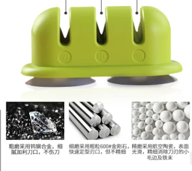 

New type of knife sharpener for kitchen and household use