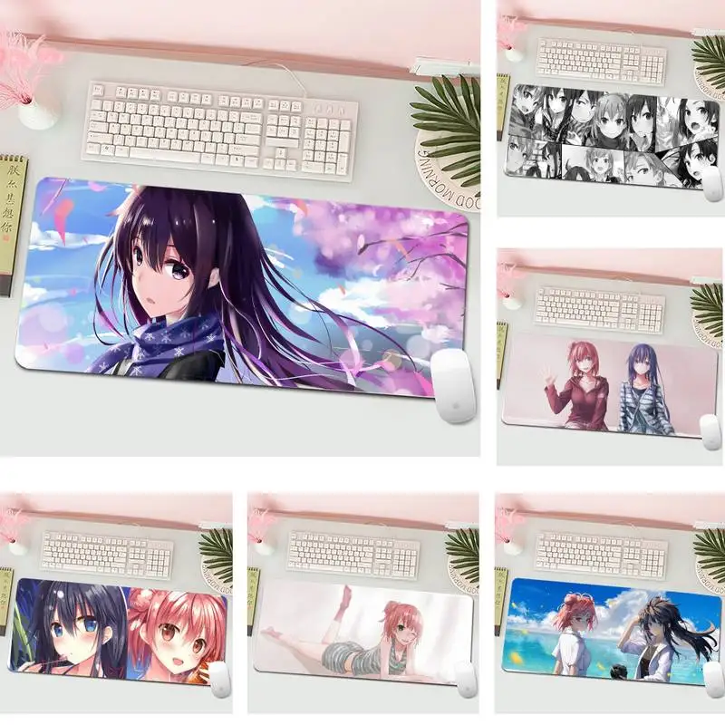 

Yahari Ore no Seishun Love Comedy wa Machigatteiru mousepad L Large Gamer Keyboard PC Desk Mat Computer Tablet Gaming Mouse Pad