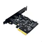 USB 3,1 PCIE PCI Экспресс Плата расширения PCI-E 4X к USB 3,1 Gen2 10 Гбитс 2-портовый USB C адаптер ASMedia ASM3142 чипсет для настольного компьютера