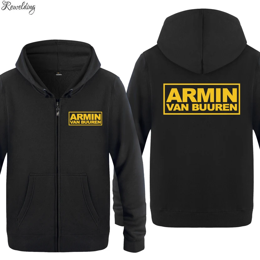 

DJ Armin Van Buuren Hip Hop Hoodies Men Fashion Men's Fleece Zipper Jackets Cardigans Hooded Sweatshirts Coat