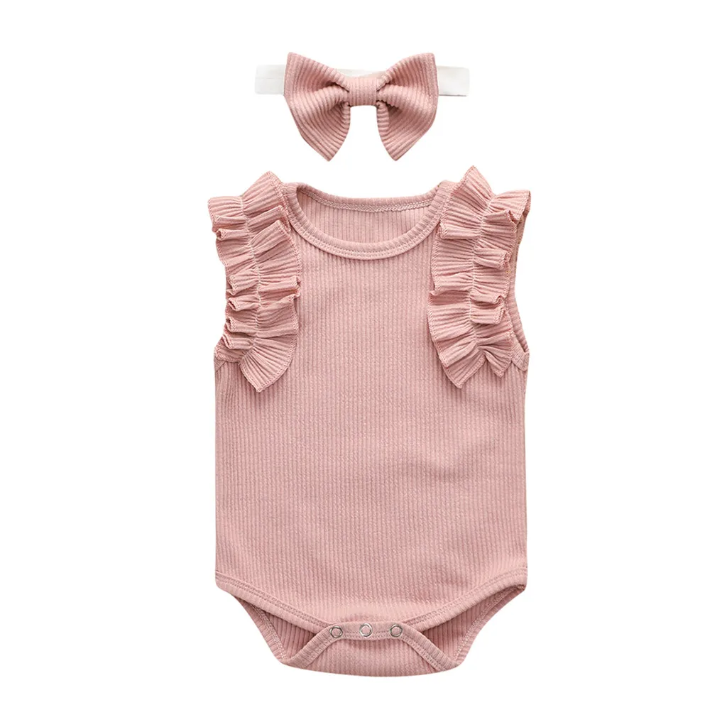 Комплект из 2 предметов комбинезон с кружевным гофрированным воротником повязка