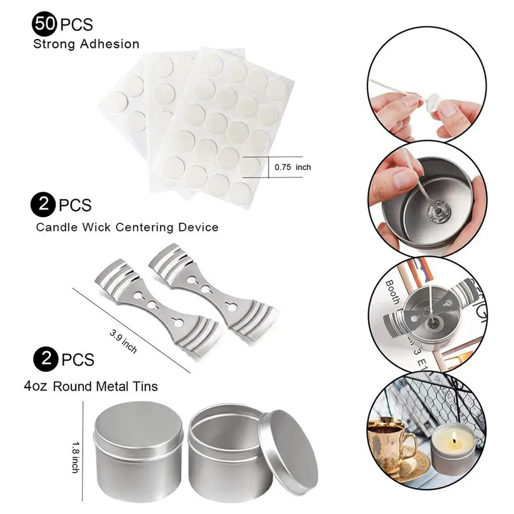 

Candle Making Kit DIY Candle Craft Tools With Pouring Pot Candle Tin Spoon Candle Wick For Adults Beginners