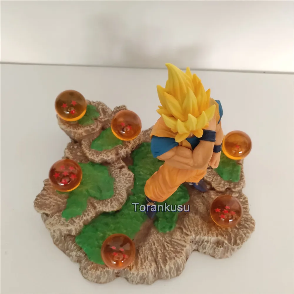 

Anime Dragon Ball Z Figures Action Son Goku ROS Super Saiyan PVC Toys Esferas Del DBZ Model Figurine Ball Base Collection Doll