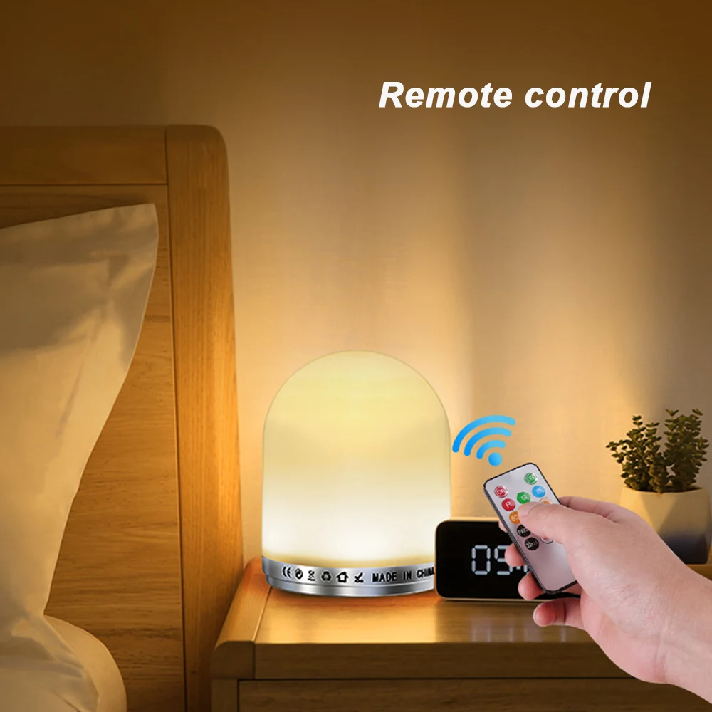 RGB цветной маленький Ночной светильник меняющий цвет ночная лампа с