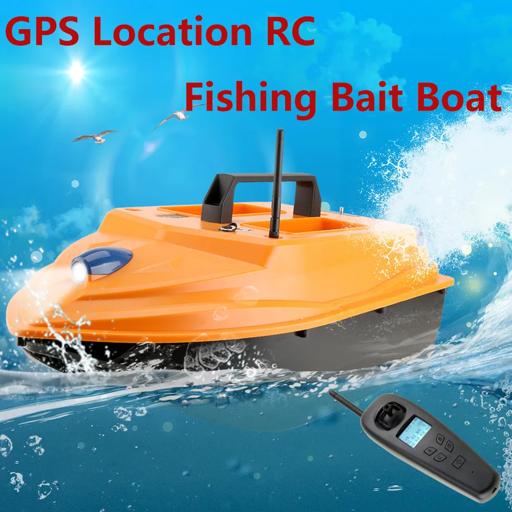 

GPS RC Bait Boat Auto Lure Control 3KG Bait Fish Finder Dual Motors 2 Bait 500m Smart One-Key Return Intelligent Fishing Boat