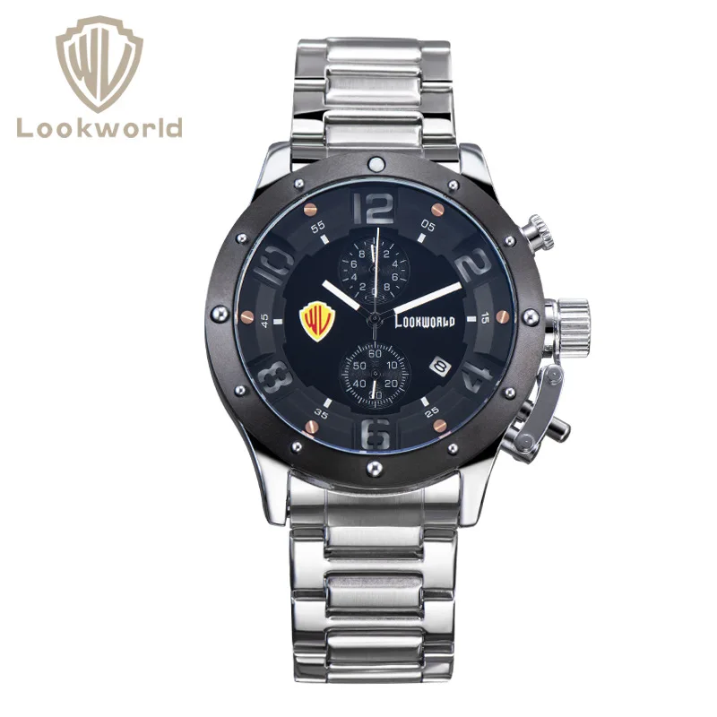 

LOOKWORLD new sports watch men's chronograph six-pin waterproof multi-function trend quartz watch
