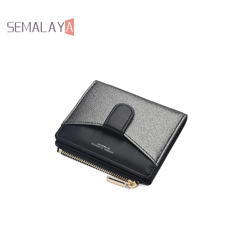 Fashion Women Clutch Wallet Short PU Leather Coin Purse Card Holder Mult Colors Ladies Purse Free Shipping