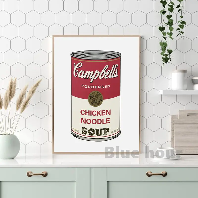 Абстрактные Художественные принты с изображением томатного супа Энди вархола