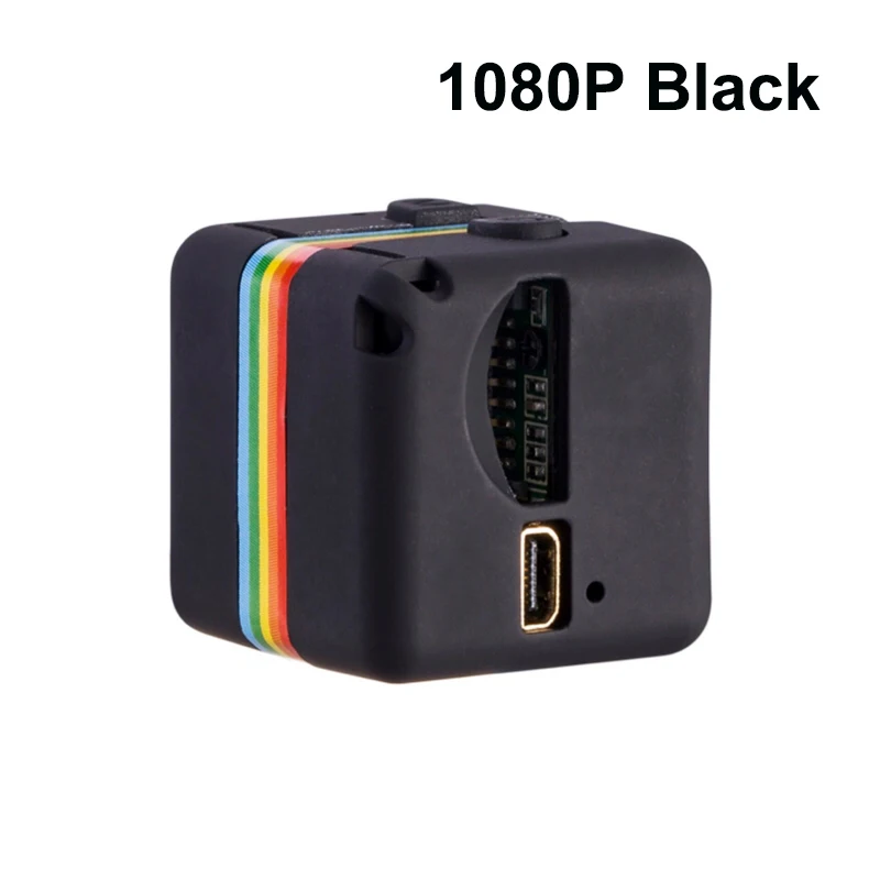 1080P black SQ11 Спортивная мини-камера, мини-камера 1080 P, видеокамера, Спортивная инфракрасная камера ночного видения, автомобильная Цифровая видеокамера - Цвет: 1080P black