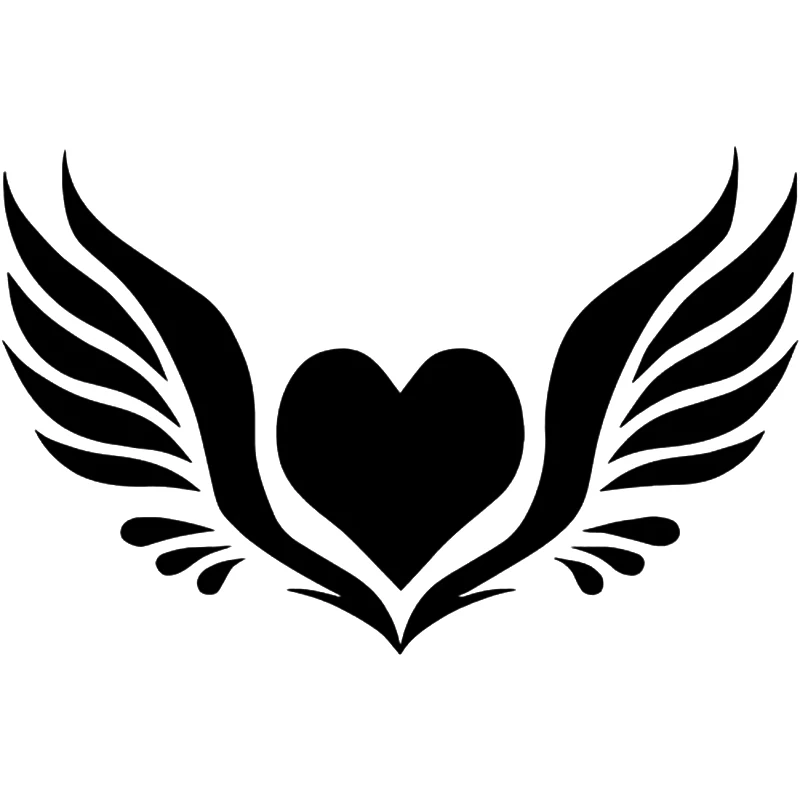 Стайлинг автомобиля крылья ангела сердце домашний декор автомобиль задняя