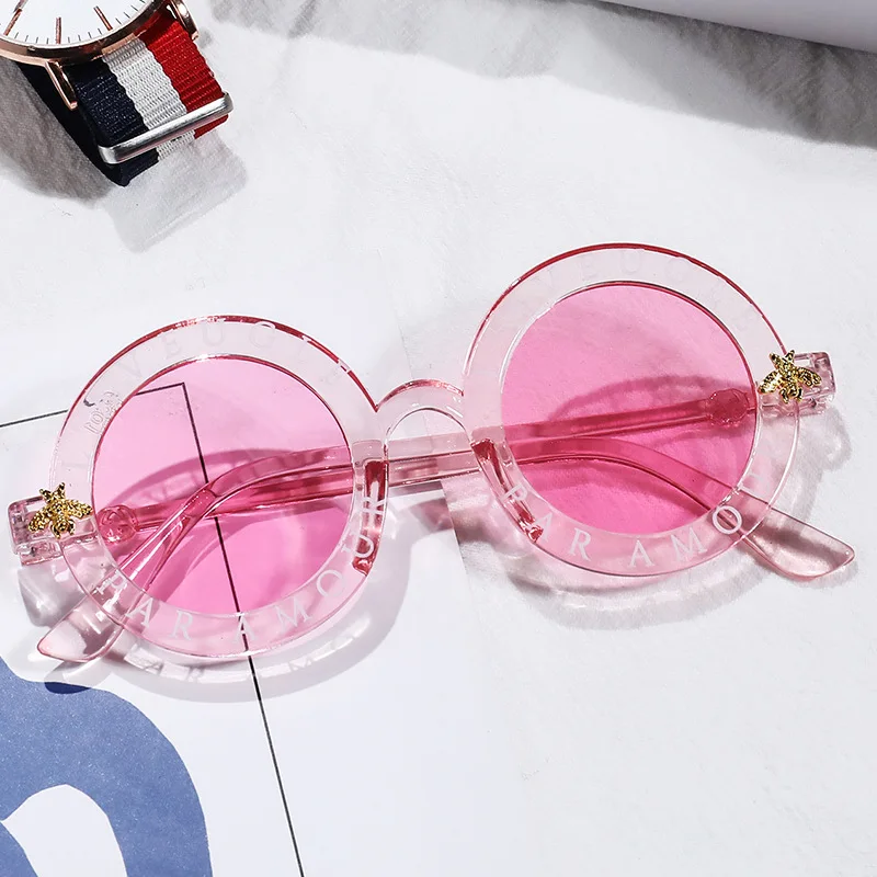 Весенне летние детские солнцезащитные очки модные Мультяшные для мальчиков и