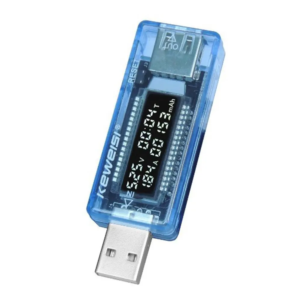 

USB-тестер для зарядного устройства, тестер емкости и напряжения тока, вольтметр, амперметр, стандартный измеритель напряжения, тестер батареи