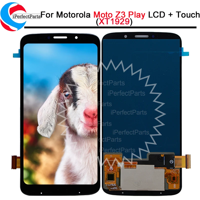Для Moto Z3 Play XT1929 XT-1929 ЖК-дисплей дигитайзер сенсорный экран в сборе для Motorola