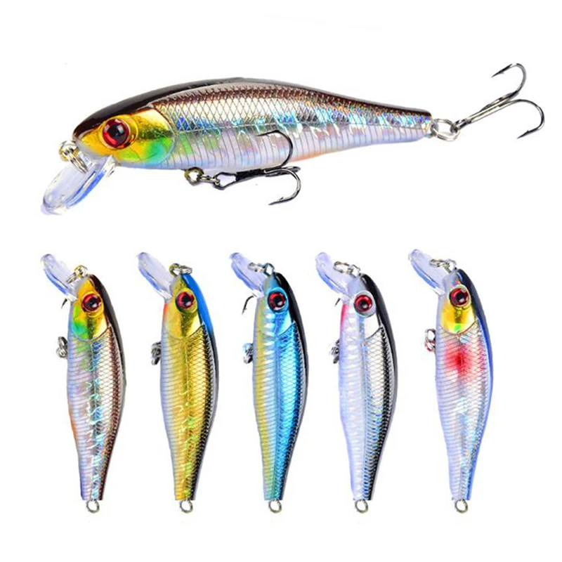 

1 шт. рыболовные приманки 8,5 см 9,2 г искусственные жесткие приманки тали с тройным крюком приманки