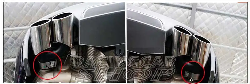 Quad глушитель наконечники Pip 1 пара для AUDI A5 A6 C7 A7 Non-Sline 2012UP A081W