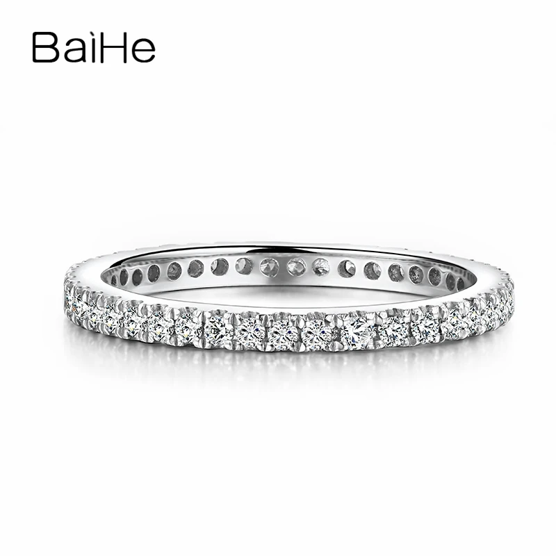 Женское кольцо с натуральными бриллиантами BAIHE 0.33ct SI/H белое золото 18 К