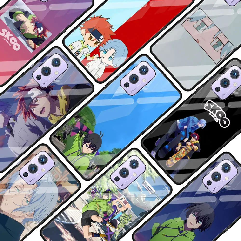 

Sk8 The Infinity Tempered Glass Cover Phone Case For OnePlus 8T 8 9 7 Pro 8 Nord 5G 9R Z Black Soft Edge Shell Funda Coque