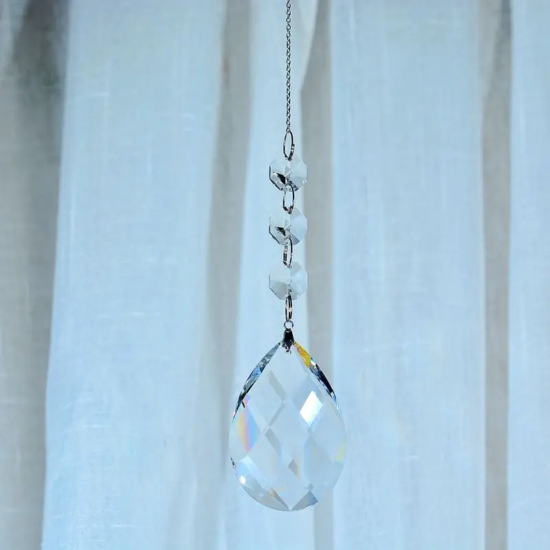 

KN Garden suncatchers hanging crystal chandelier ornament rainbow maker capture beautiful sunray diy wedding housewarming gifts