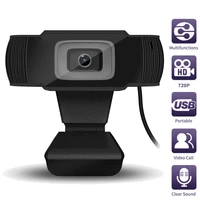 computer webcam hd pc desktop camera with absorption microphone mic for skype for android tv rotatable computer camera 720p