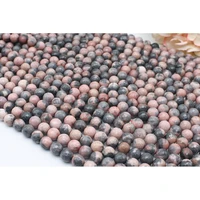 6 12mm natural smooth rhodonite round stone beads for diy bracelet necklace jewelry making strand 15
