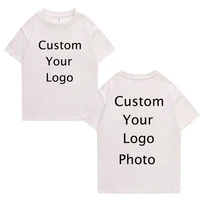 custom logo t shirts print own photos 210g cotton thick tshirts diy your brand tees drop shipping short sleeve t shirt wholesale