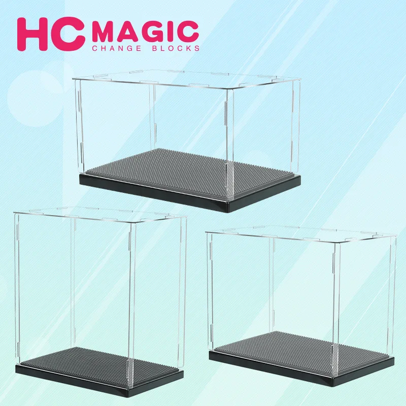 

Прозрачный чехол для экшн-фигурок HC Magic, акриловые мини-фигурки, пылезащитная игрушка, сборка 3D, коллекционная коробка для шоу