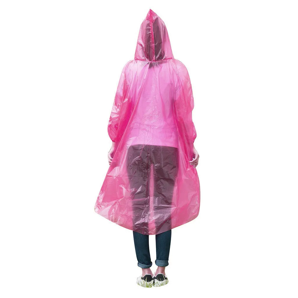 

Disposable Adult Emergency Waterproof Rain Coat Hiking Camping Hood camping equipment Tool Cycling accessories
