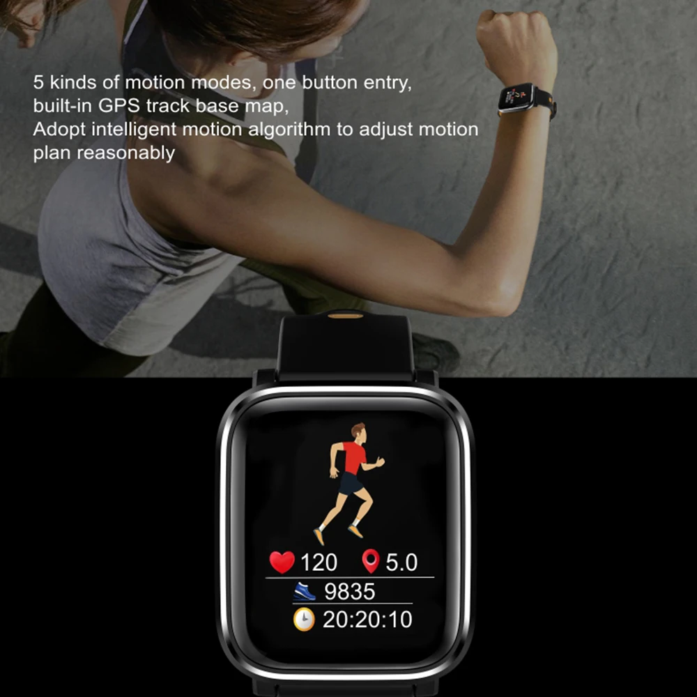 

2019 Newest Blood Pressure Q58 Smart Watch Heart Rate Pulse Sports Watches Swimming Band smart wristwatch Waterproof Alarm Clock