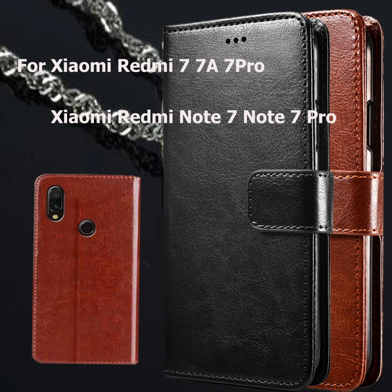 Для XiaoMI Redmi 7 RedMi Note 7 RedMi Note 7Pro чехол для Xiomi RedMi 7A Xiomi RedMi 7Pro Coque Funda кожаный чехол-бумажник Capas