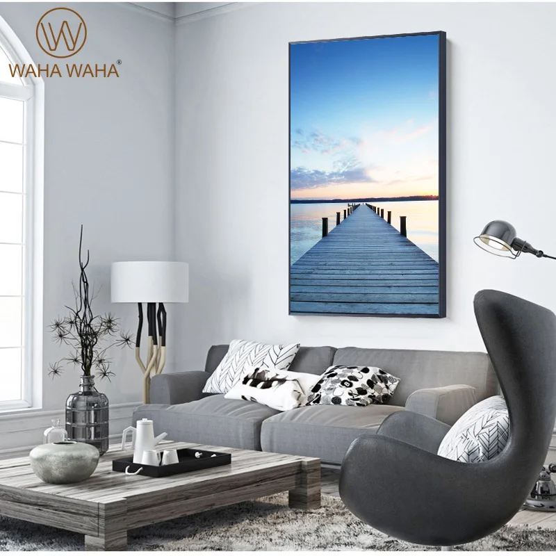 

Landscape Unframed Modern Pictures for Home Design Vintage Room Decor Tropical Wall Art Posters Oil CN (Origin) Single