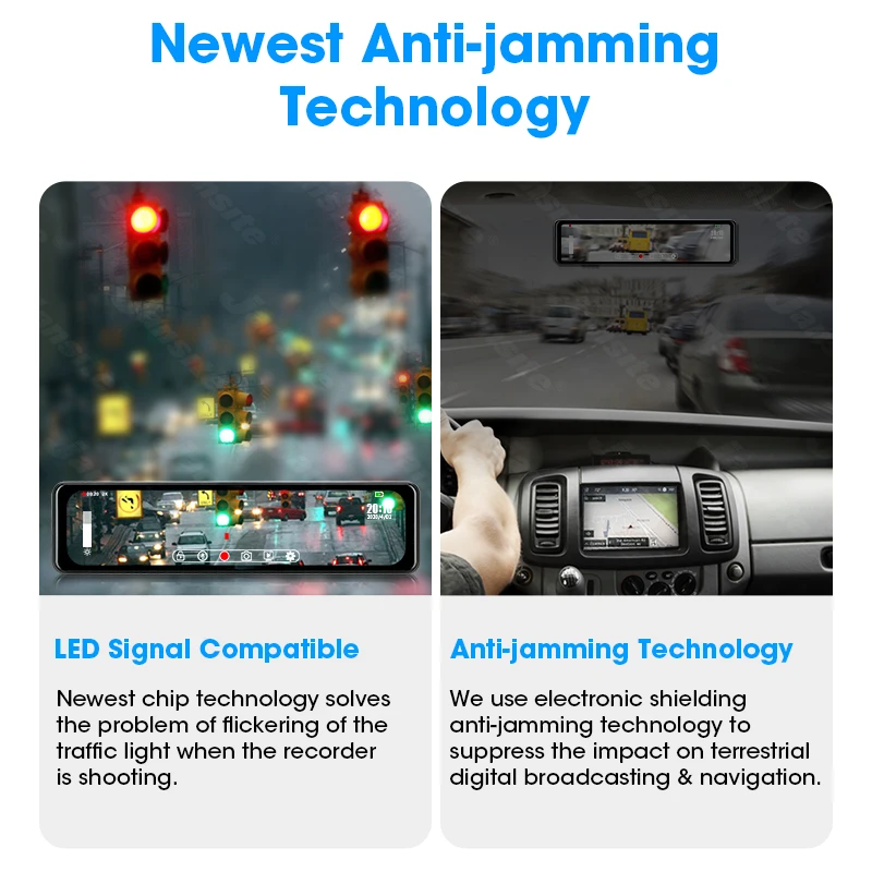 Видеорегистратор Jansite Автомобильный регистратор с сенсорным квадратным экраном