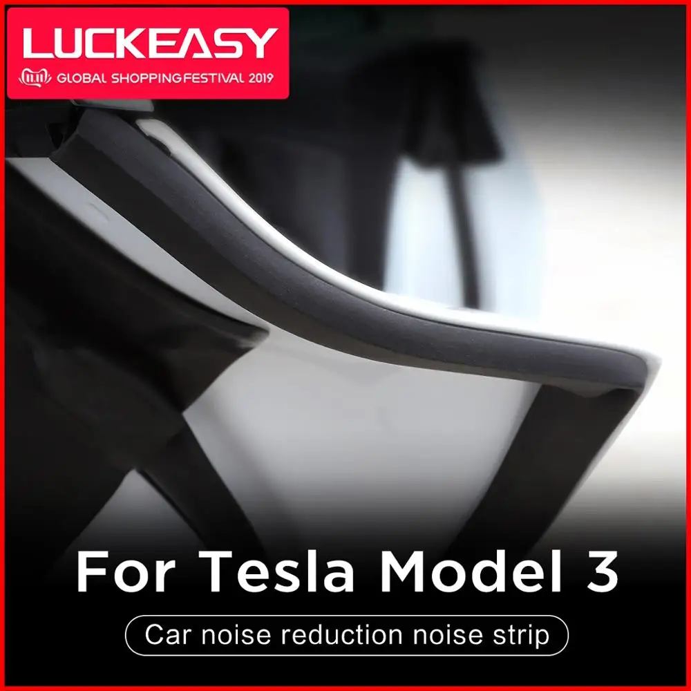 Автомобильный подавление шума полосы LUCKEASY для Tesla модель 3- автомобильный подавление шума полосы 6 шт./компл