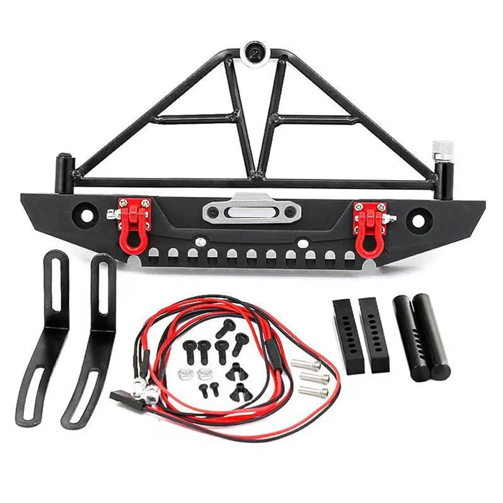 

Metal Rear Bumper Anti-collision Protective Bar Frame for 1/10 TRX4 SCX10 90046 RC Crawler Car Modification Accessories Kits