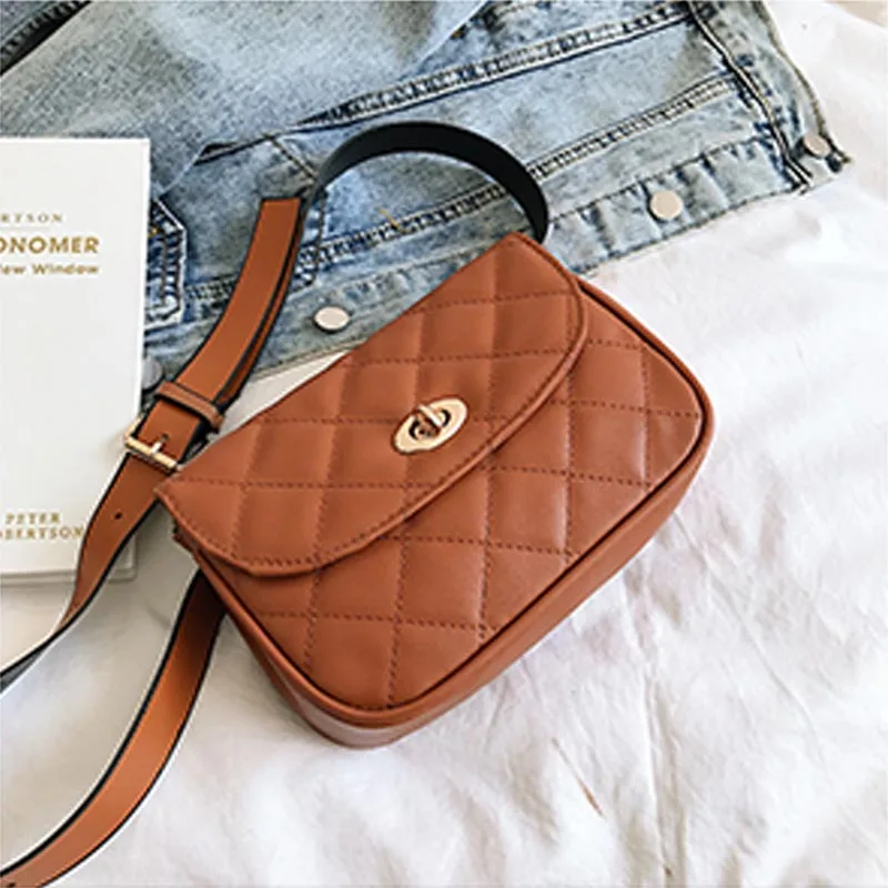 brown Waist pack Женская сумка из искусственной кожи на талии, модная водонепроницаемая сумка на груди, однотонная сумка, женская сумка высокого качества, сумка через плечо - Цвет: brown Waist pack