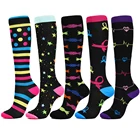 Компрессионные носки для мужчин и женщин, мужские брифы, гольфы, носки для беременных и кормящих матерей, спортивные носки с принтом для велоспорта