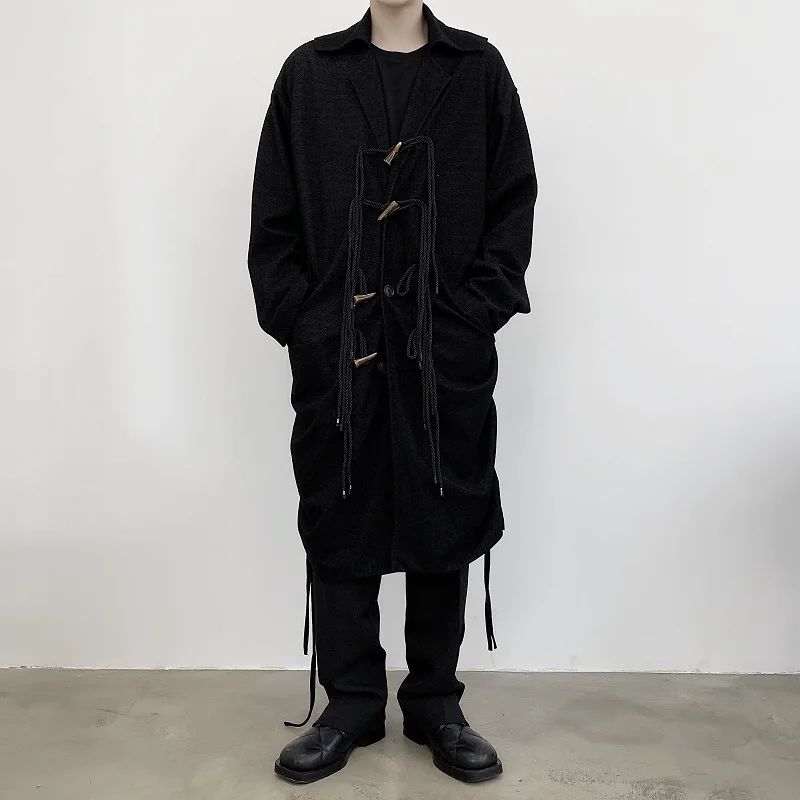 Мужская Уличная одежда в японском стиле Готическая панк куртка верхняя для