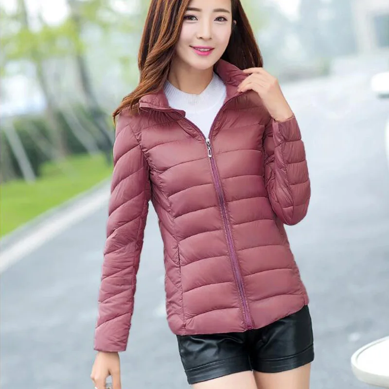 

2019 New Autumn Winter Short jacket Woman Solid color casual loose large size Warm Down Cotton Coat Women CC751