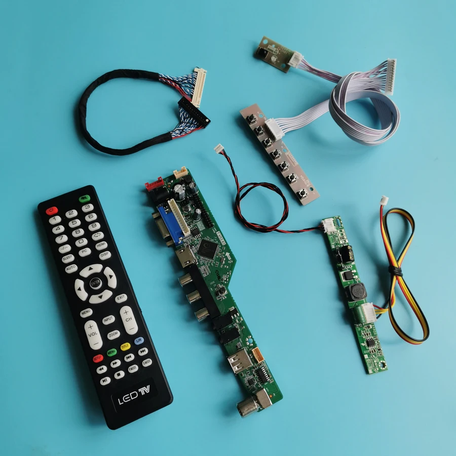 

30 контактов 60 Гц WLDE VGA AV USB монитор, универсальный контроллер, комплект платы привода для M215H3/M236H3 LVDS 1920*1080 ЖК Матрица