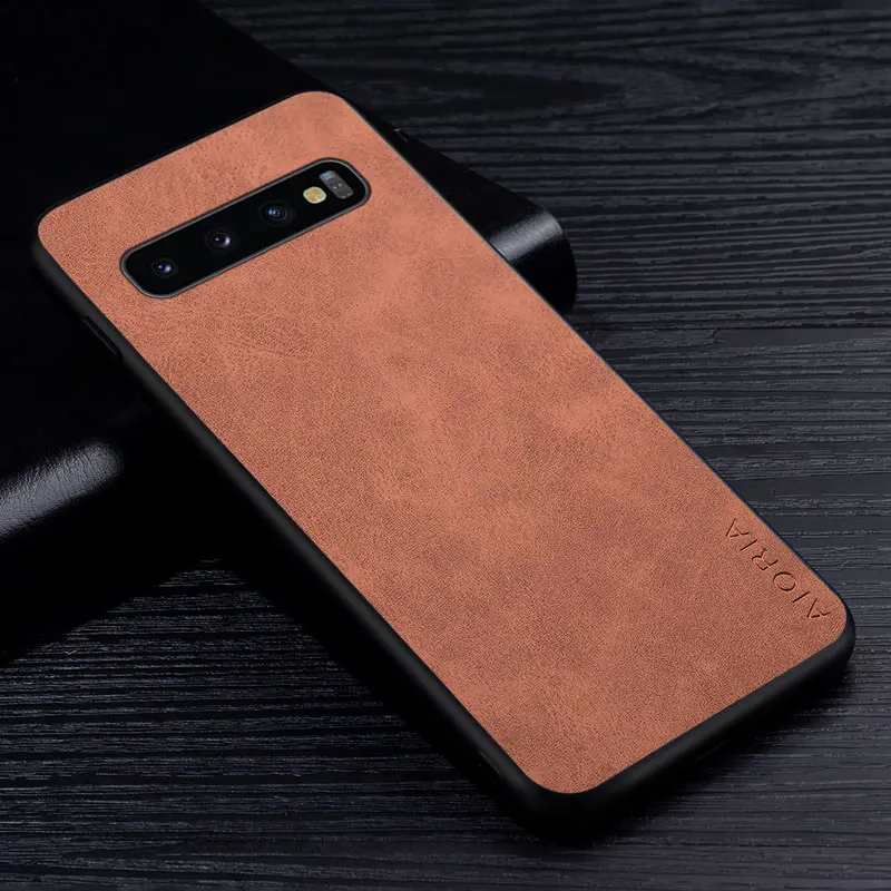 Чехол премиум-класса из искусственной кожи для samsung Galaxy S10 Plus Lite S10E устойчивый к
