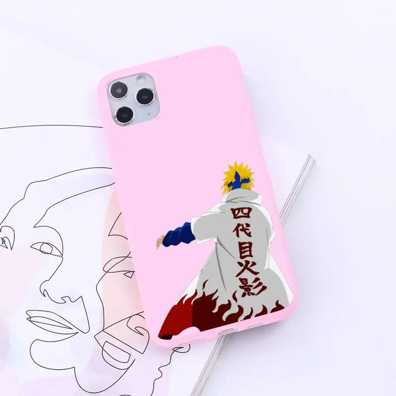 

Naruto Akatsuki Itachi Uchiha anime Phone Case Candy Color for iPhone 6 7 8 11 12 s mini pro X XS XR MAX Plus
