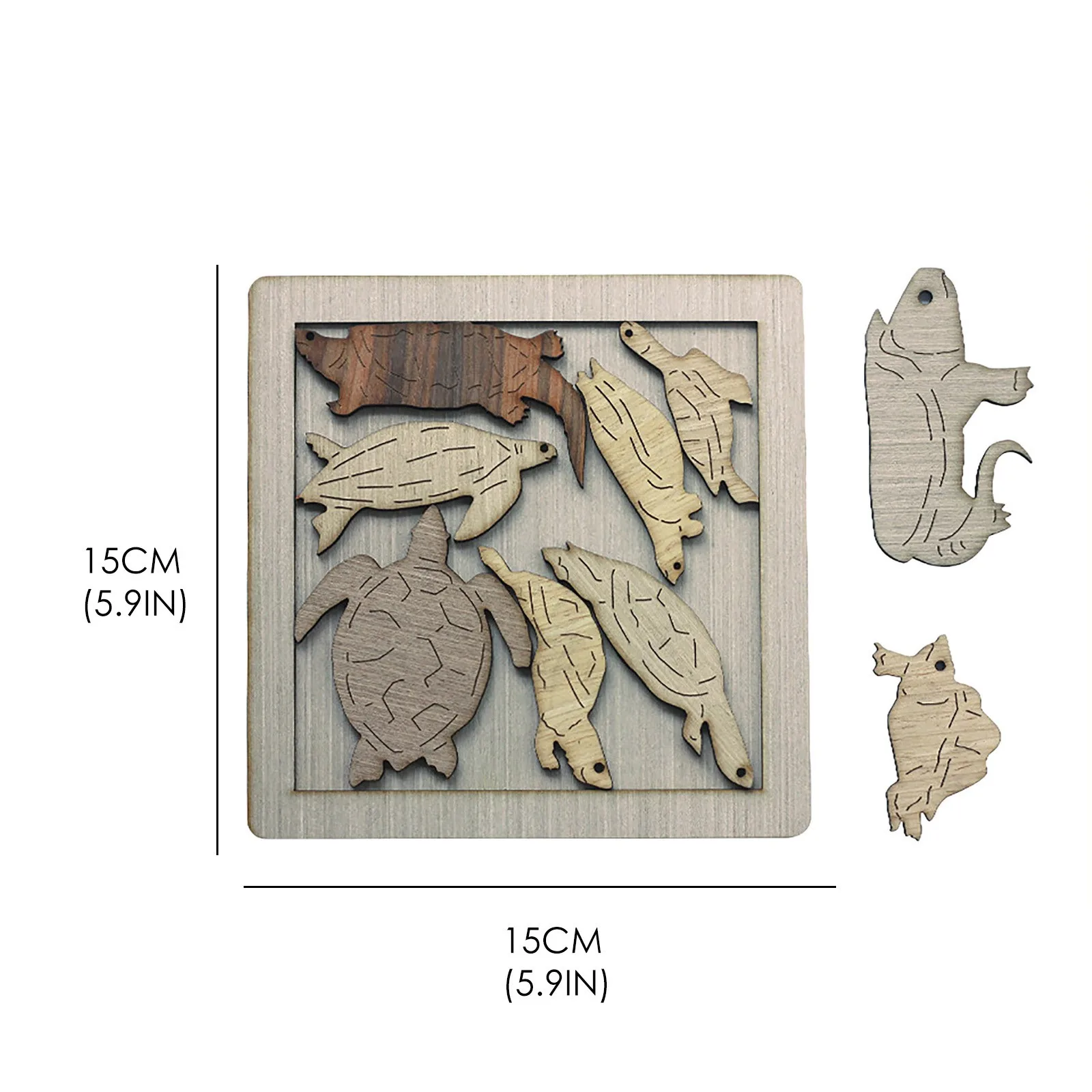 Новинка детский супержесткий 3d пазл в виде животных деревянные игрушки