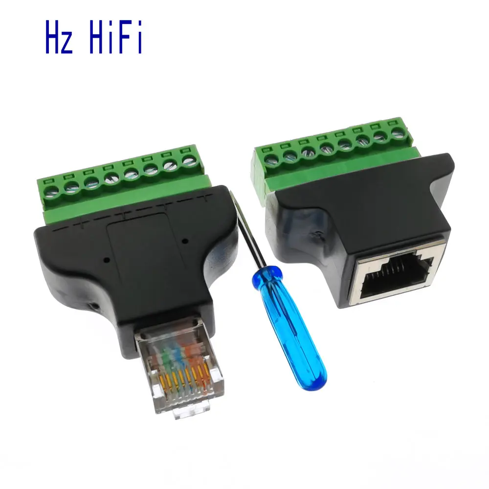 Цифровой адаптер DVR 1 пара Ethernet RJ45 гнездовой штырьковый 8 контактный CCTV|Коннекторы