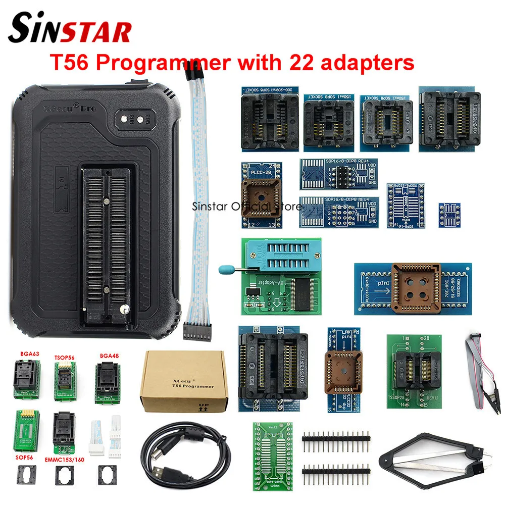 100% Оригинальный XGecu T56 программатор 56 Pin драйверы ISP поддержка 21000 + ни вспышки/NAND