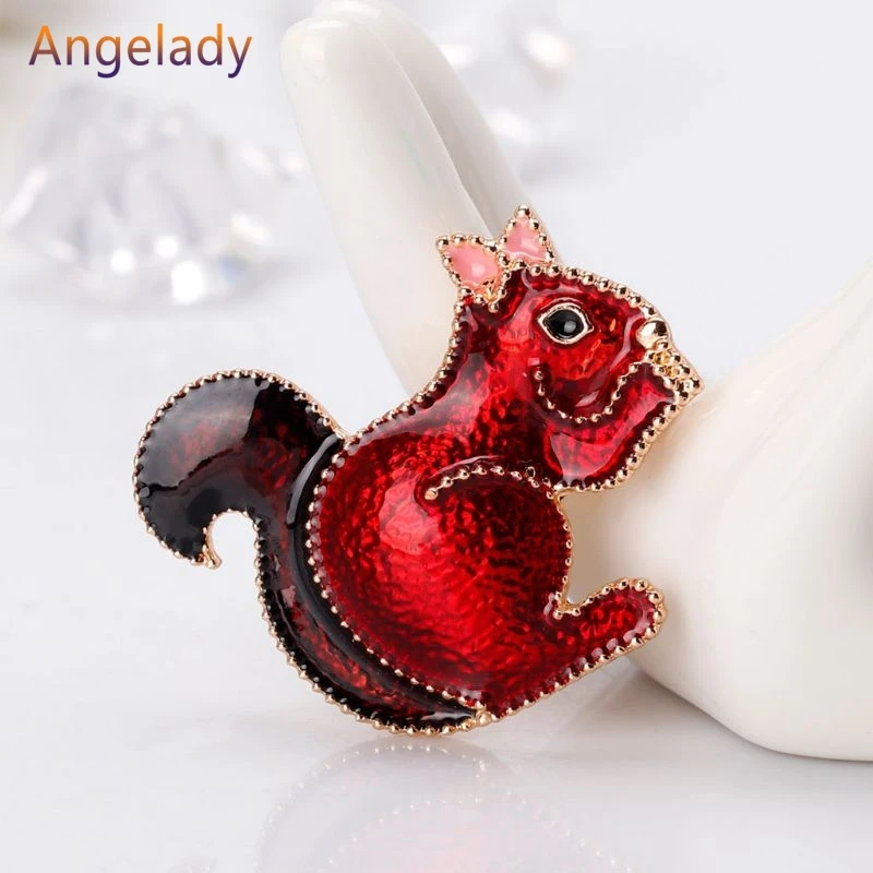 Брошь Белка Angelady