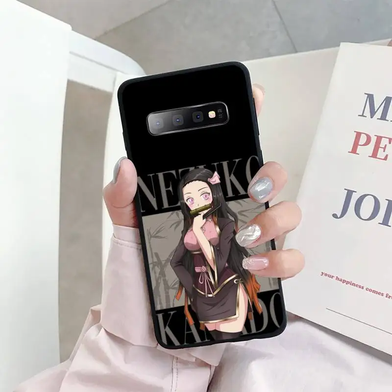

Anime cartoon Demon Slayer Phone Case For Samsung S6 S7 edge S8 S9 S10 e plus A10 A50 A70 note8 J7 2017