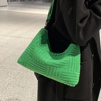 luxury brand pleated underarm bag winter new high quality womens designer handbag soft shoulder messenger bag purses