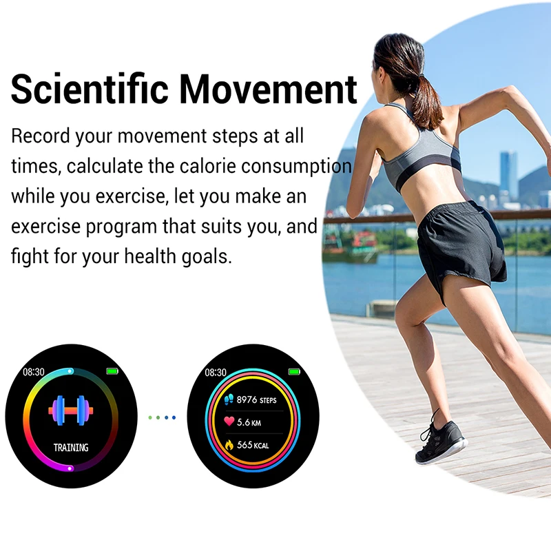 

Lism ZL01 Sport Heart Rate Monitor Women Smartwatch Remote Control Photo Girl Smart Watch Men 2020 Weather For Android