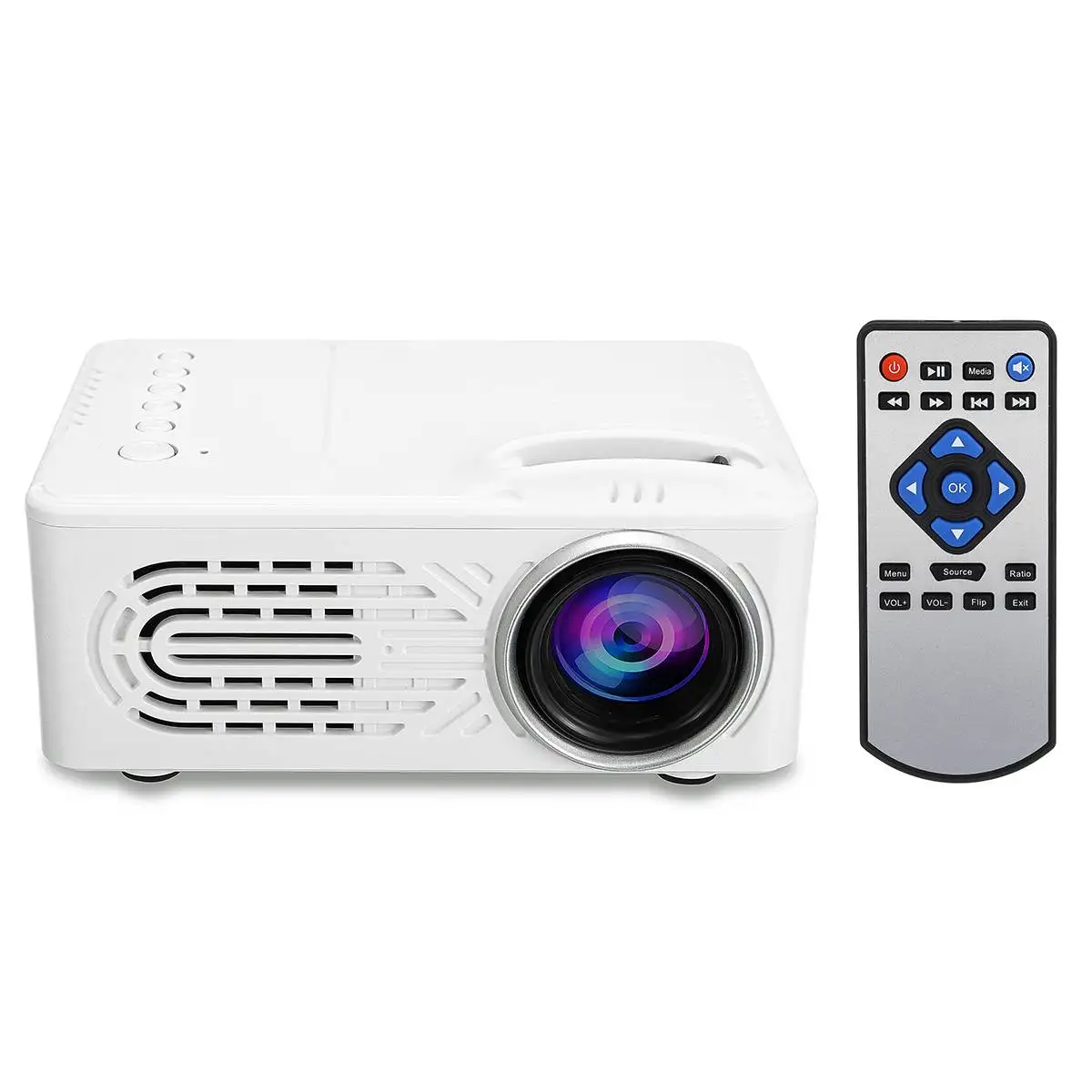 color1 Портативный домашний 1080P HD проектор USB светодиодный проектор Beamer системы медиаплеер кинотеатр USB tv 3D - Цвет: color1