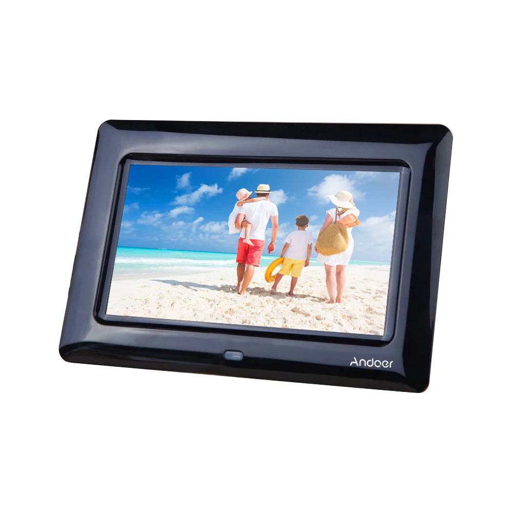 7 ''HD TFT LCD цифровая фоторамка с часами слайд шоу MP3 MP4 Movie Player удаленным рабочим
